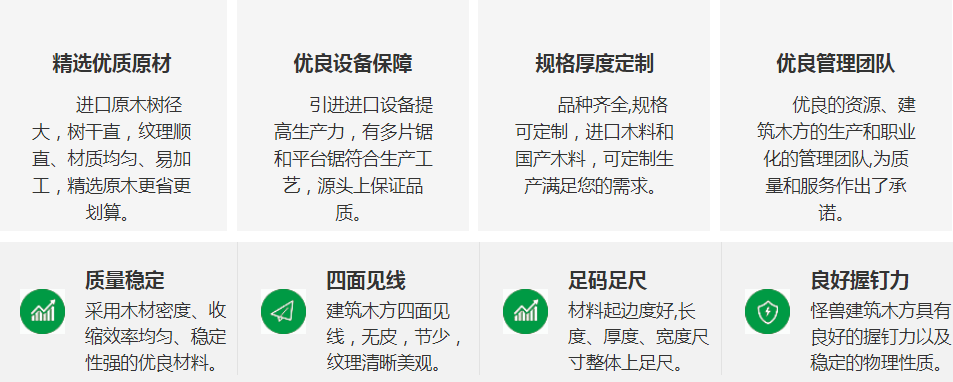 建筑木方優勢 建筑木方優勢